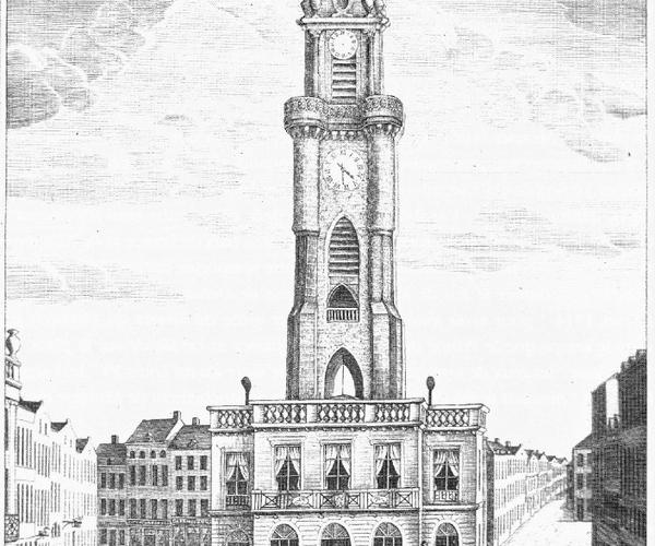 Le beffroi de Valenciennes à la fin du XVIIIe siècle